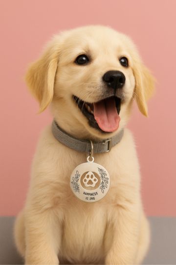 Paw Print Perfection Dog Collar Tag