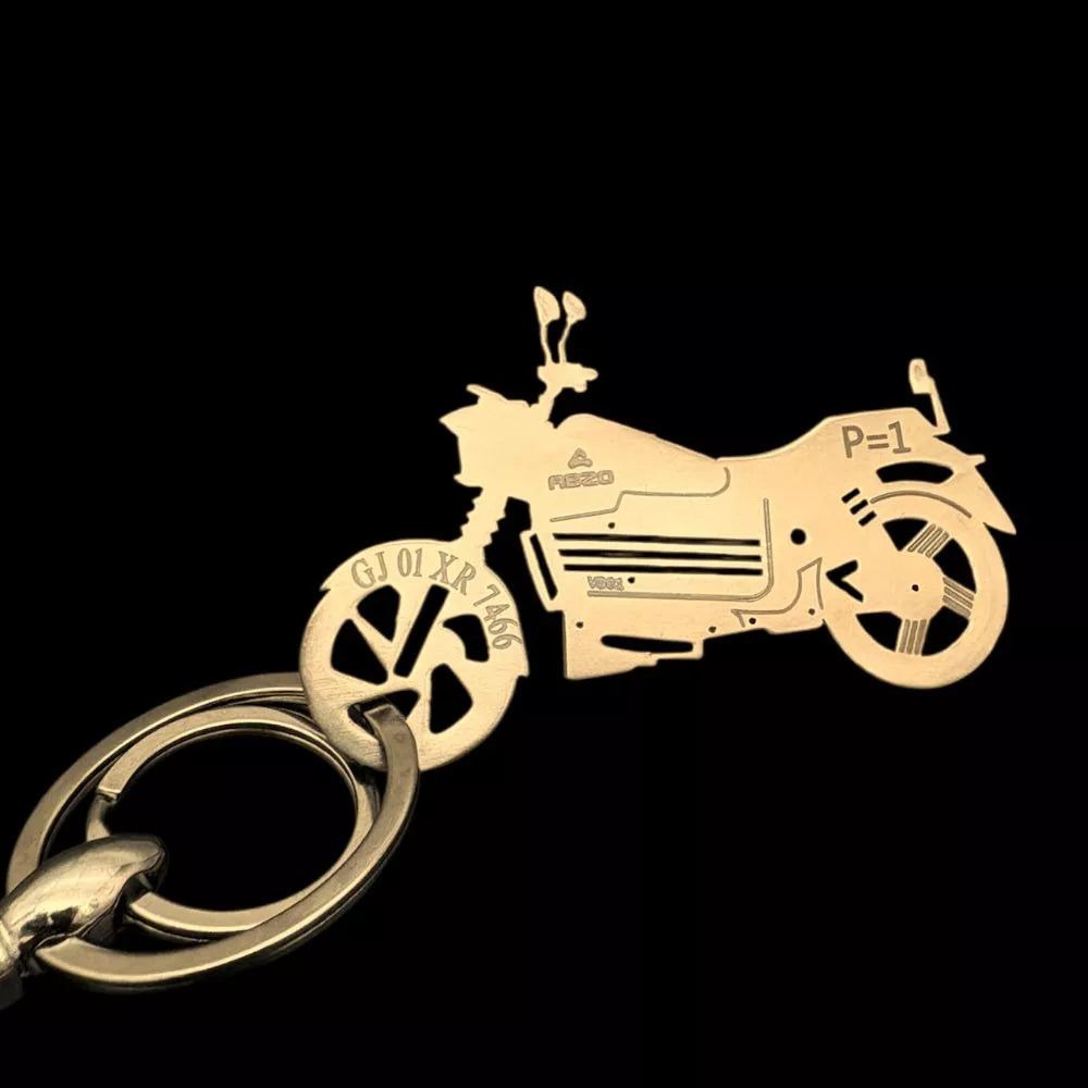 custom Abzo Unveils keychain with engraved name stainless steel modern design