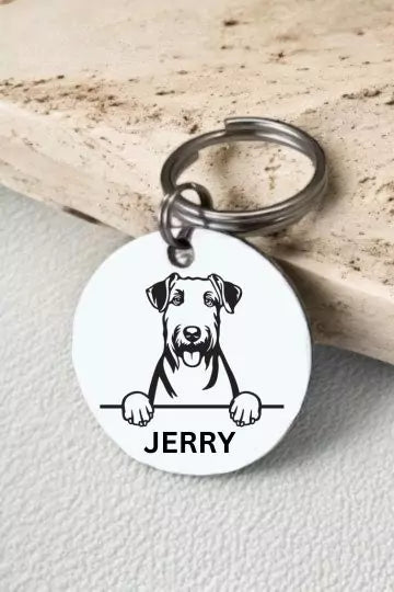 Personalized Dog Name Tag for Airedale Terriers