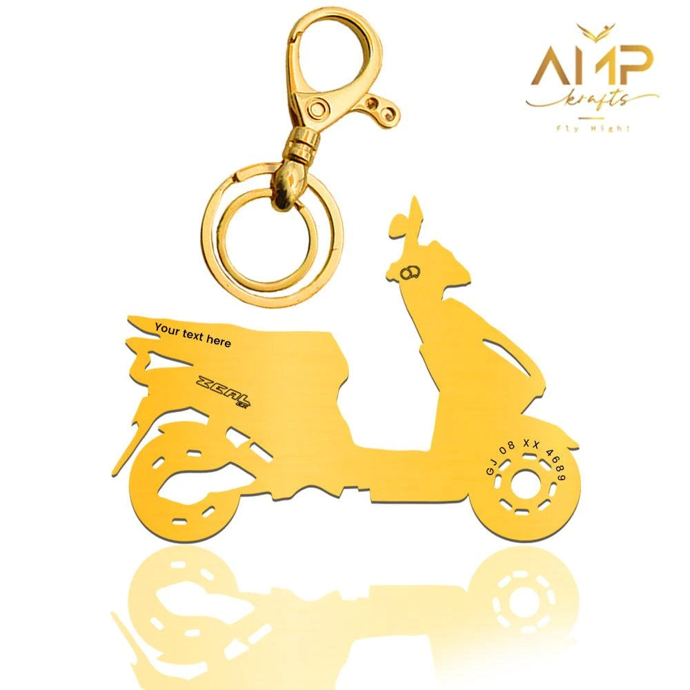 Custom engraved Zeal keychain for birthday or anniversary