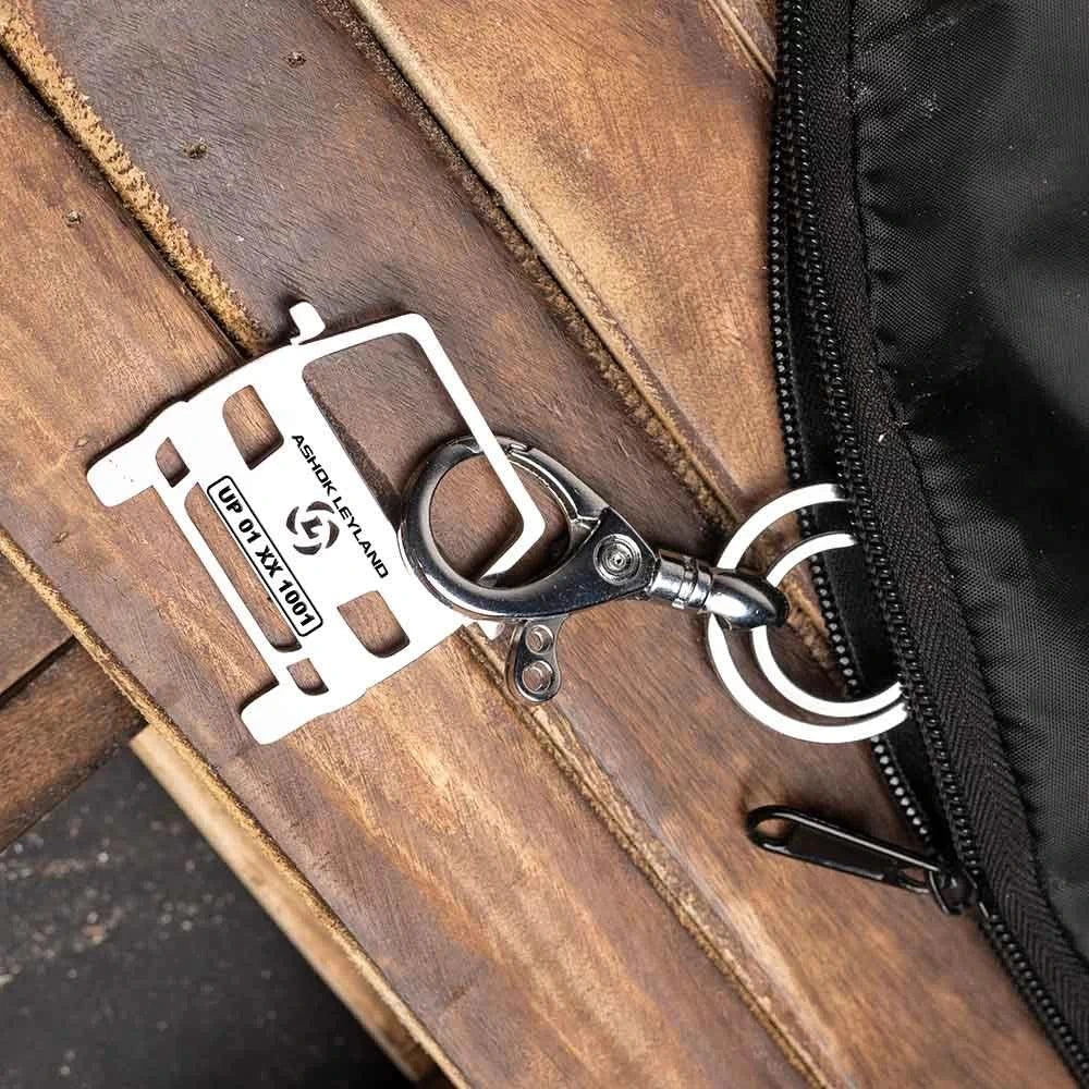 Ashok Leyland Dost keyring custom name