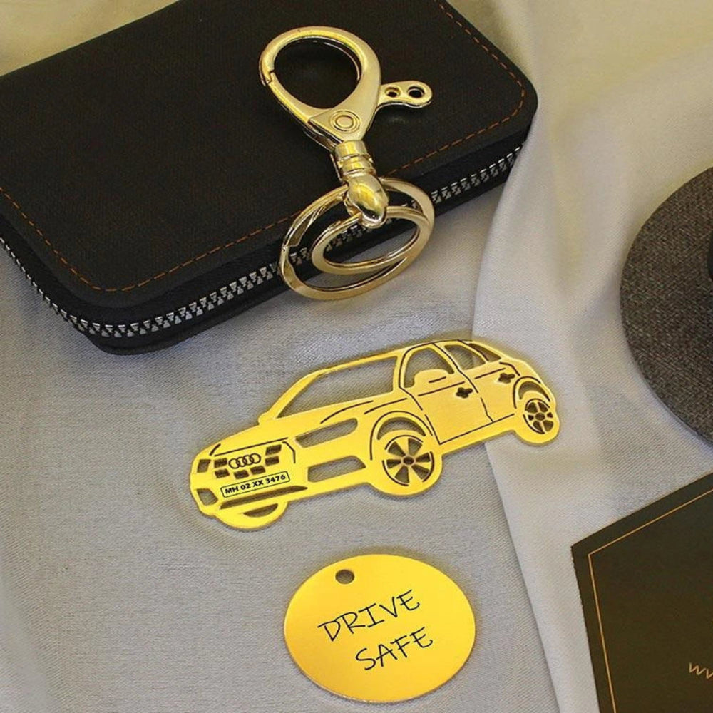 Premium Audi SUV 2021 key accessory with elegant metal finish