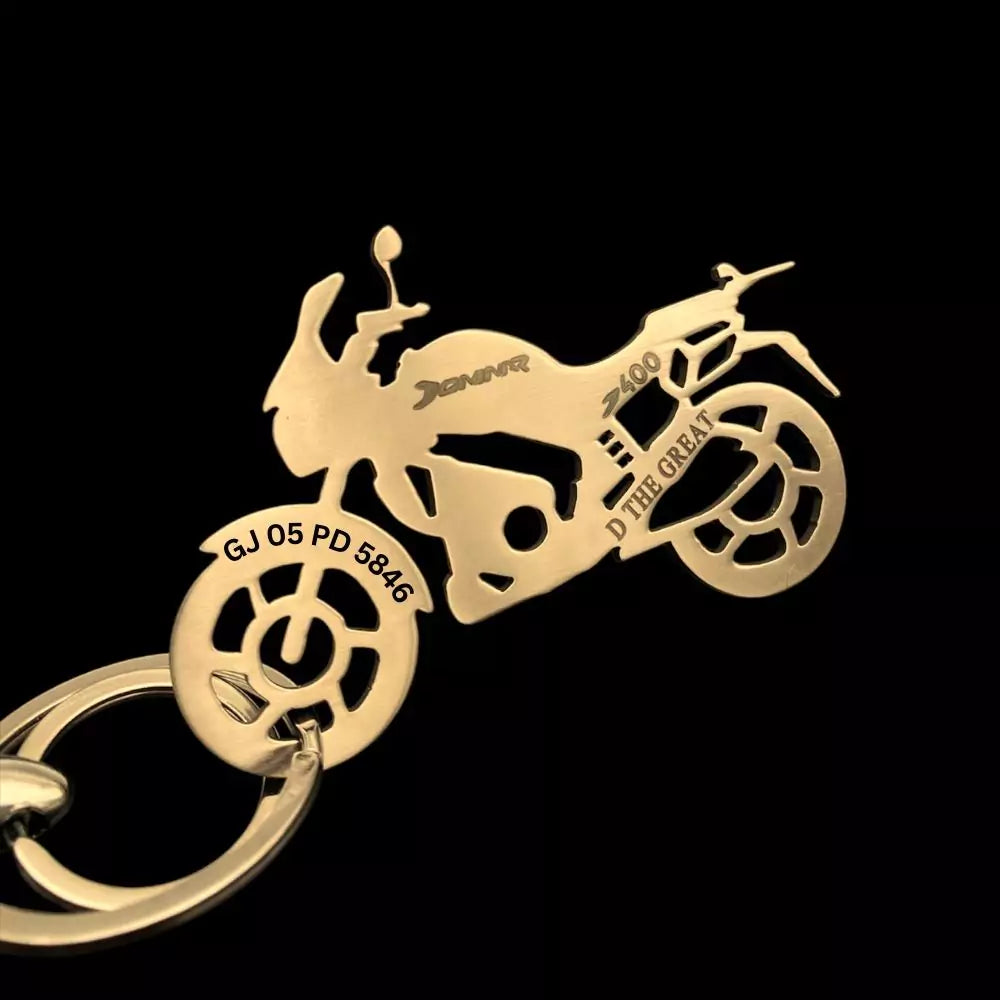 Bajaj Dominar 400 personalised keychain – small gift, big meaning