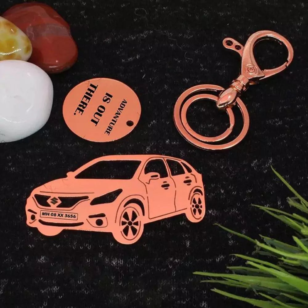 Personalized Baleno keychain gift for husband, boyfriend, wife