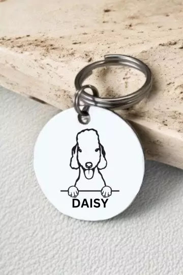 Bedlington-terriers Dog Tag Collar Personalized