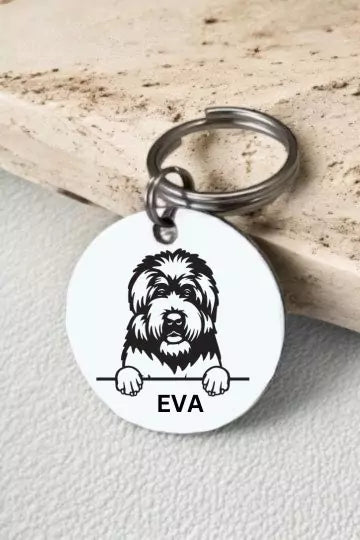 Black Russian Terriers Dog Tag Collar Personalized