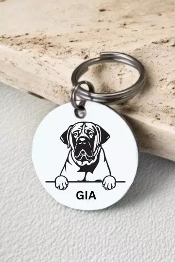 Boerboels Dog Tag Collar Personalized