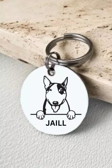 Bull Terriers Dog Tag Collar Personalized