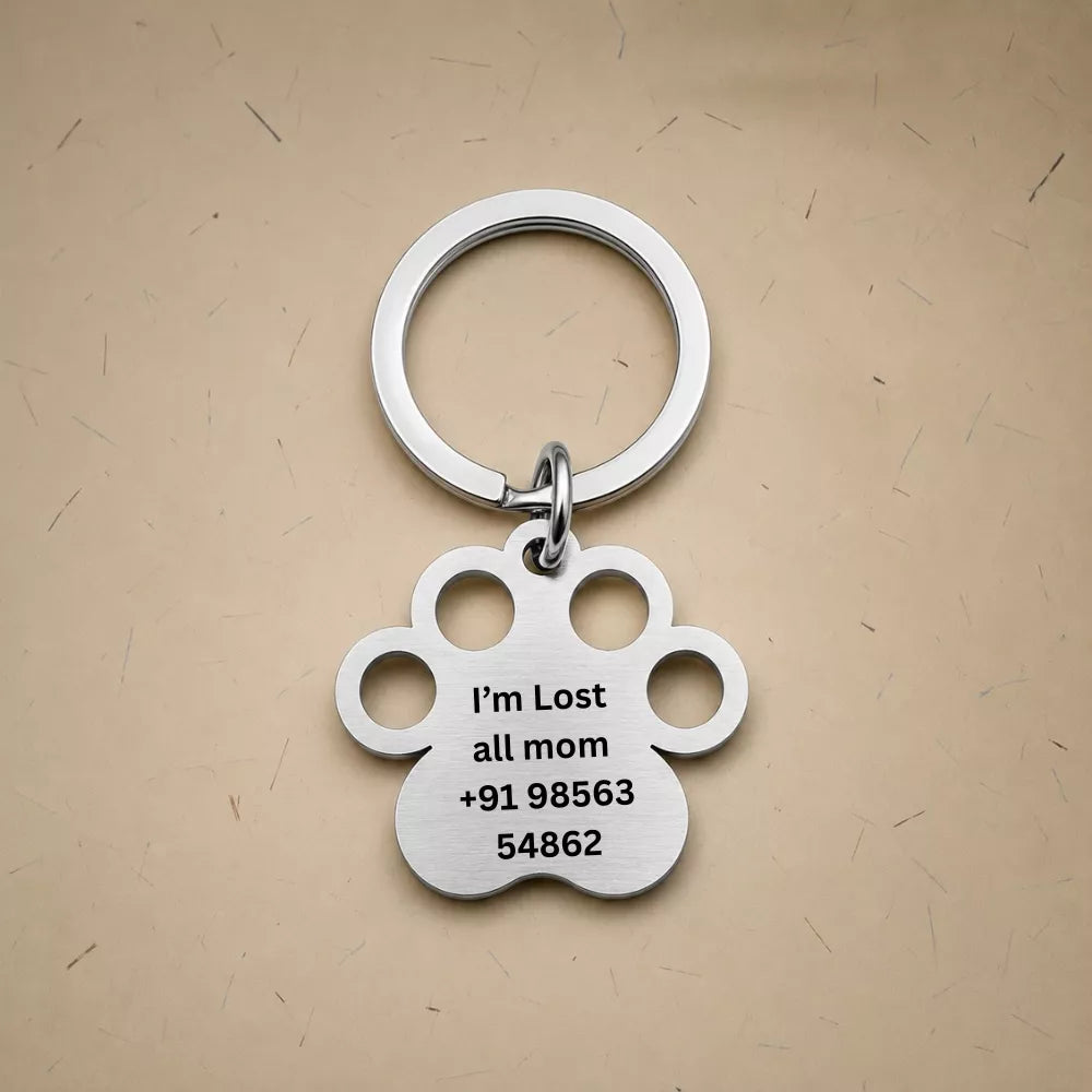 Personalized Paw Charm Collar Tag