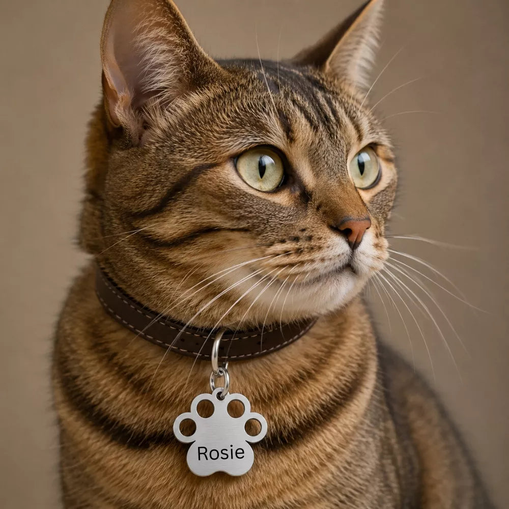 Personalized Paw Charm Collar Tag