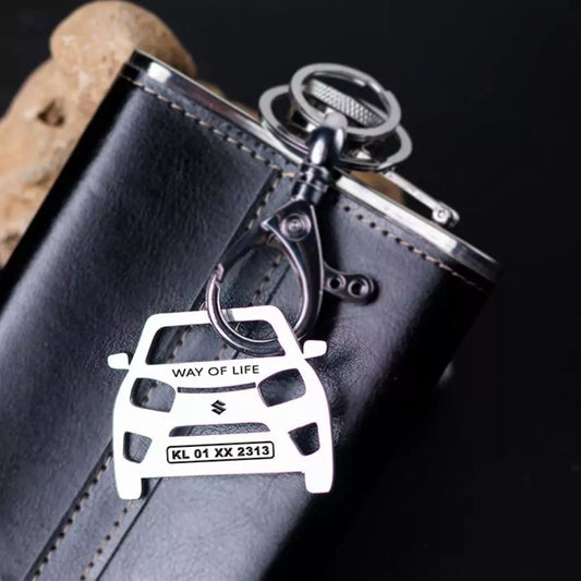 Maruti Suzuki Brezza personalized keychain, reliable car accessory for daily use