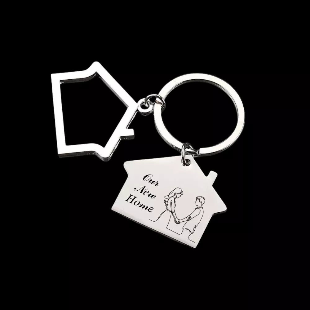 Personalized Home Keychain for Family