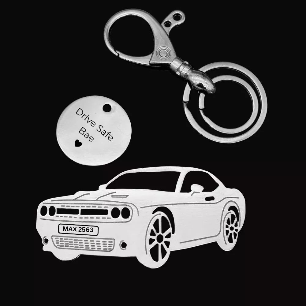 Personalised USA Car Keychain