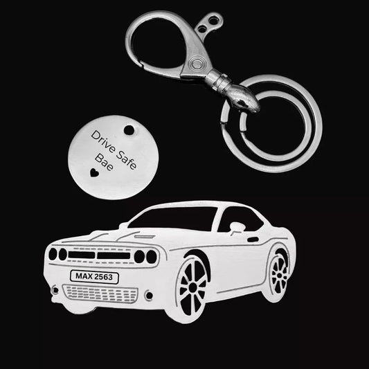 Personalised USA Car Keychain