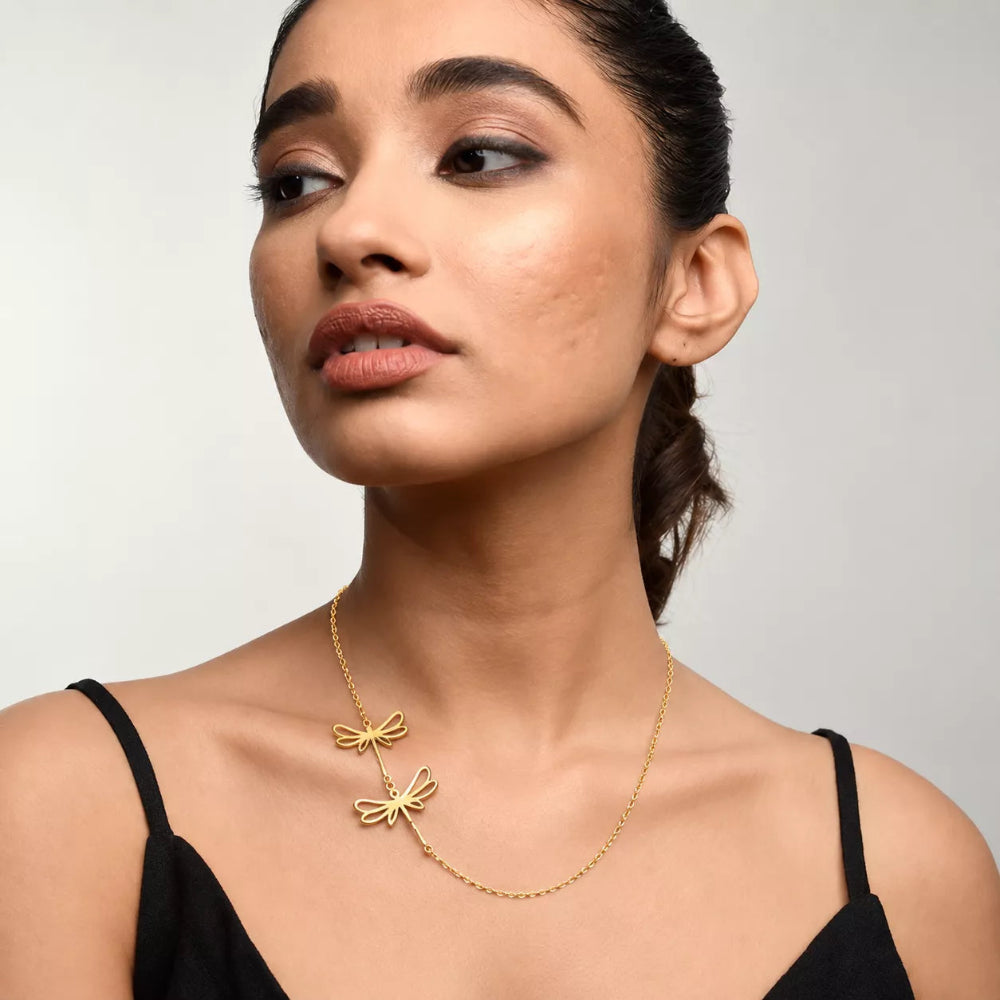 Dragonfly multilayer Necklace