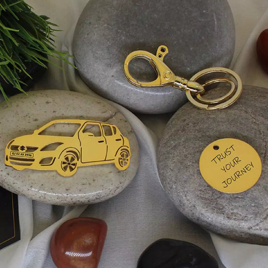 Maruti Suzuki Swift ZXI personalized keychain, stylish everyday car accessory