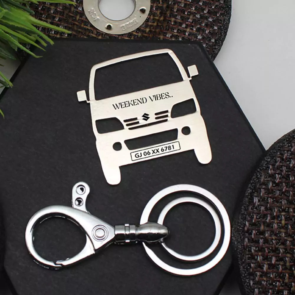 Custom EECO keychain, practical gift for family or work vehicles