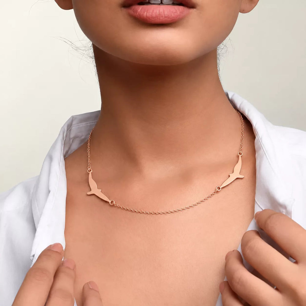 Flying Birds Pendant Necklace