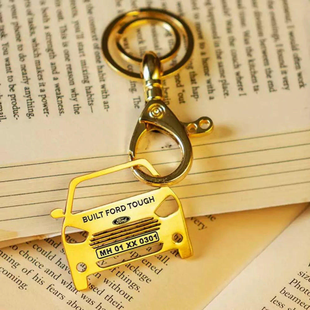 Ford Aspire keychain, polished accessory for everyday car use