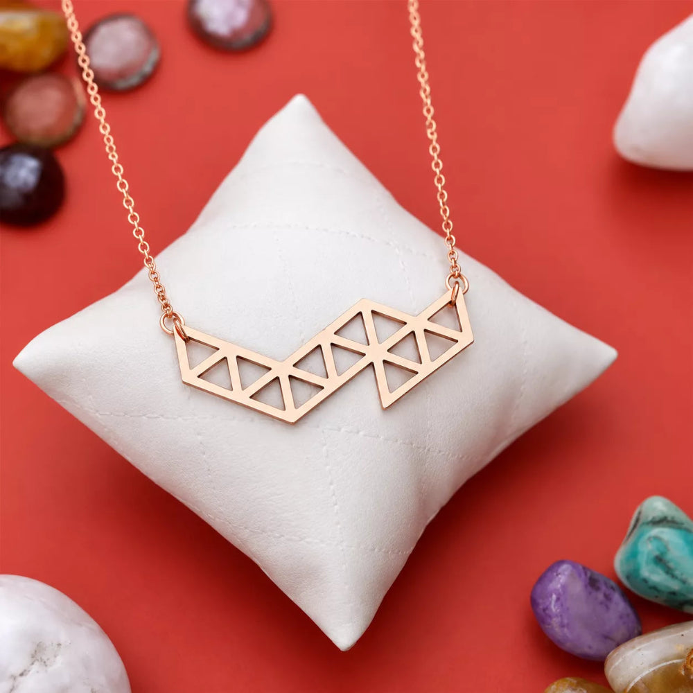 Geometric Statement Sparkle Necklace