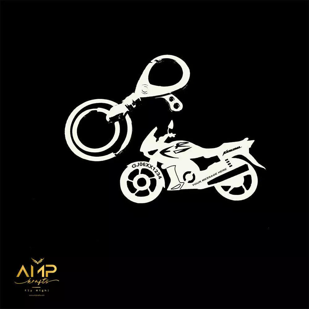 Stylish Hero Honda Karizma keychain with a timeless finish