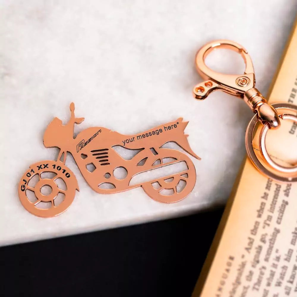 Hero Passion metal keychain for everyday bike keys