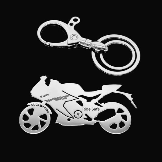 Personalised keychain meaningful gift for dad with custom number plate