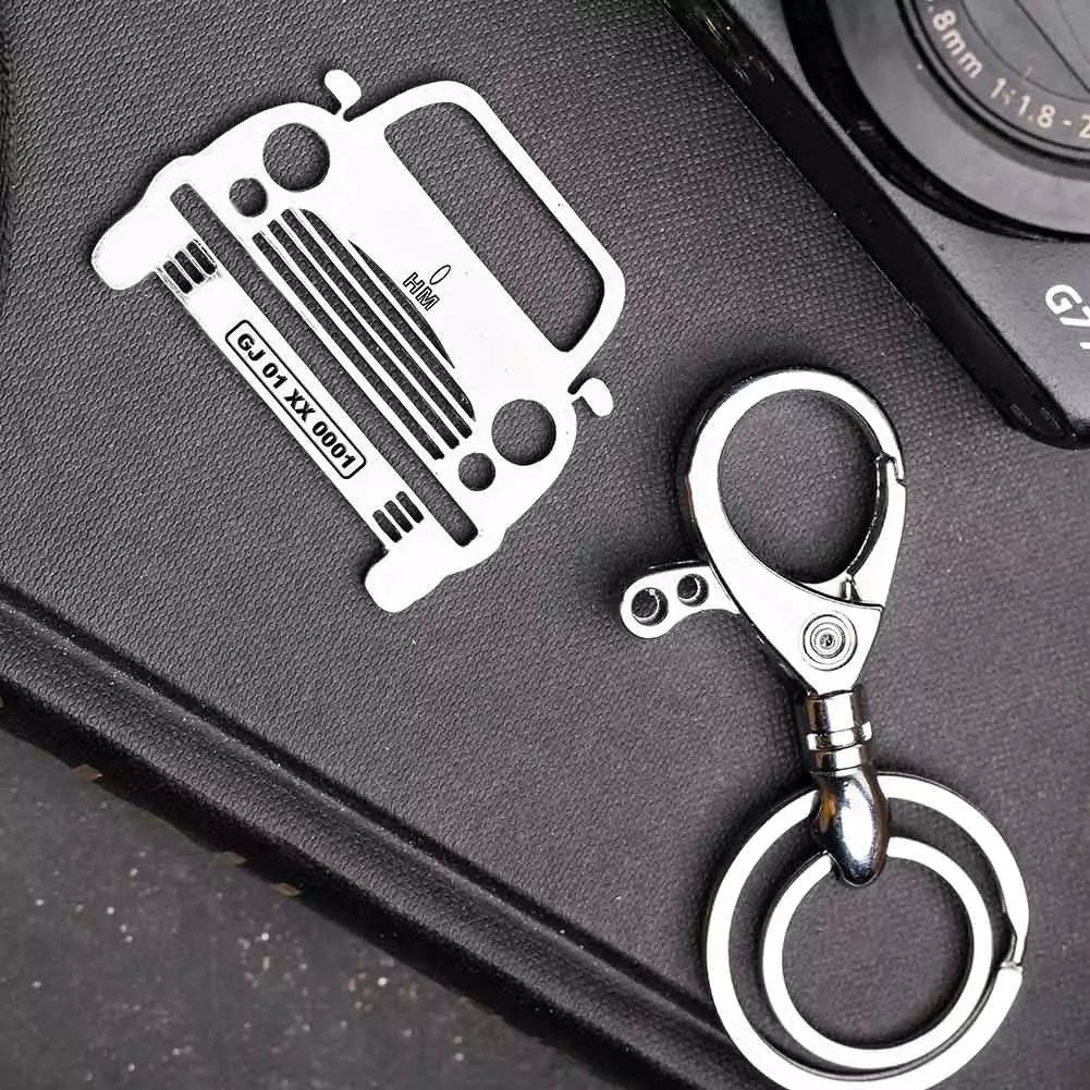 Personalized Hindustan Ambassador keychain for husband gift