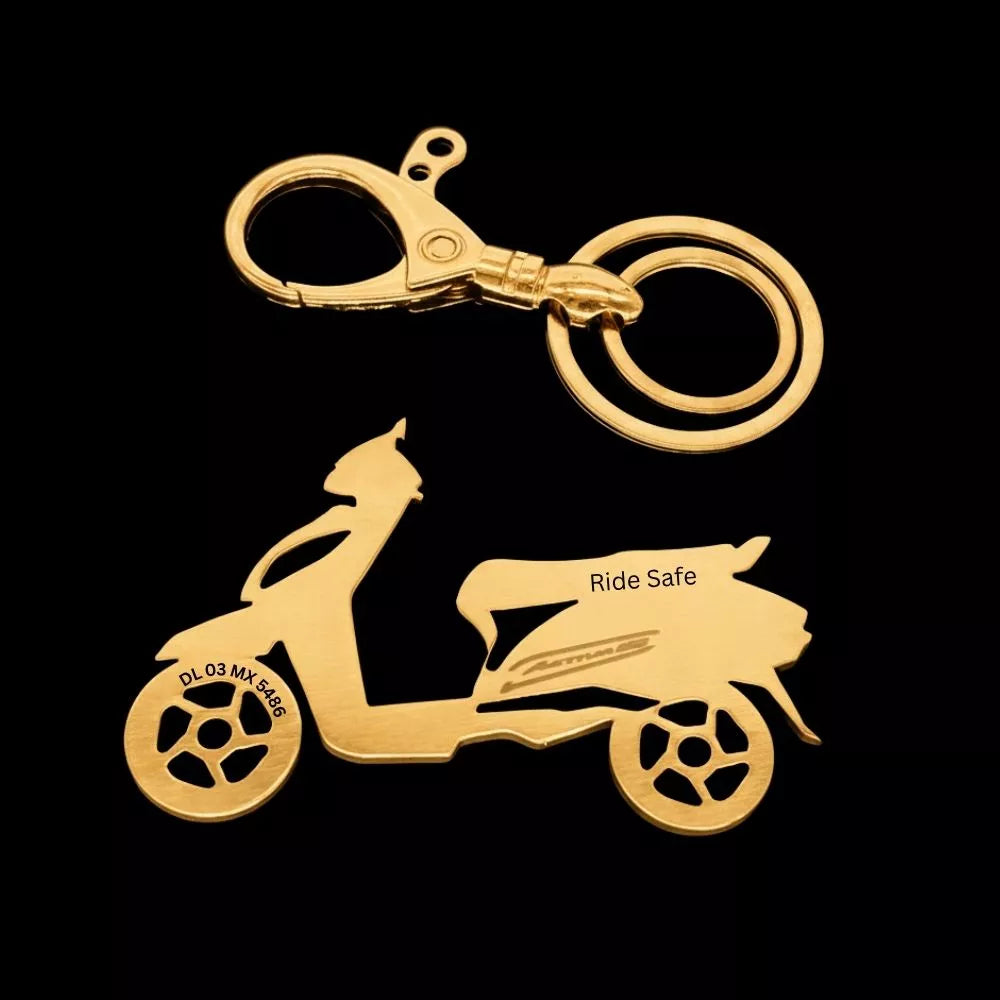 personalised keychain perfect friendship gift for bike lovers