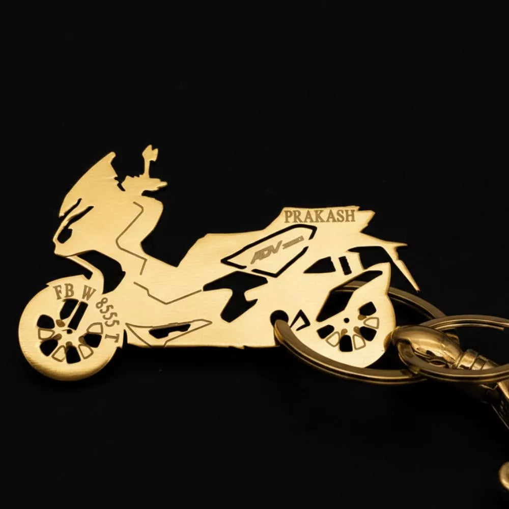 custom bike keychain gift