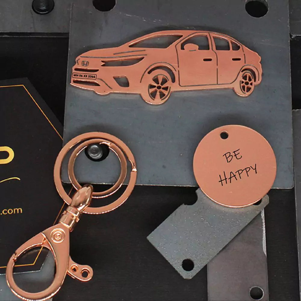 Personalized City keychain, useful add-on for daily keys