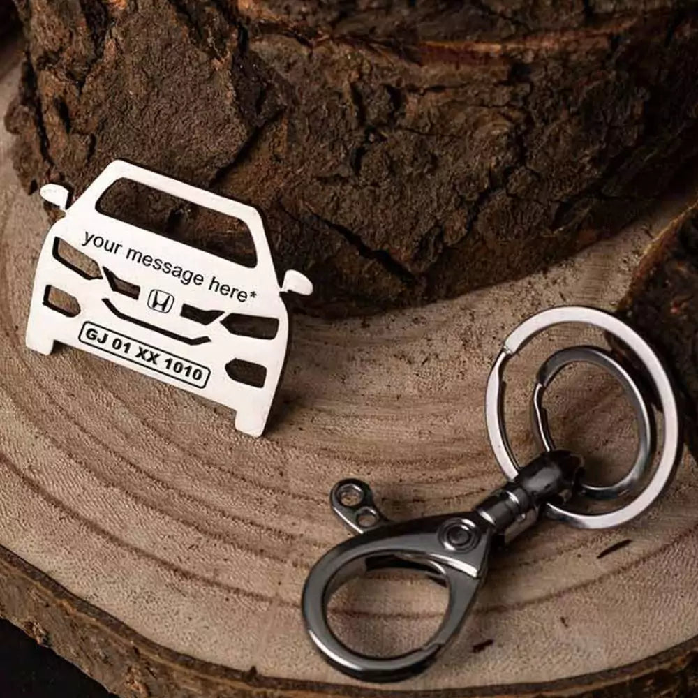Honda City personalized keychain, neat accessory for everyday city drives