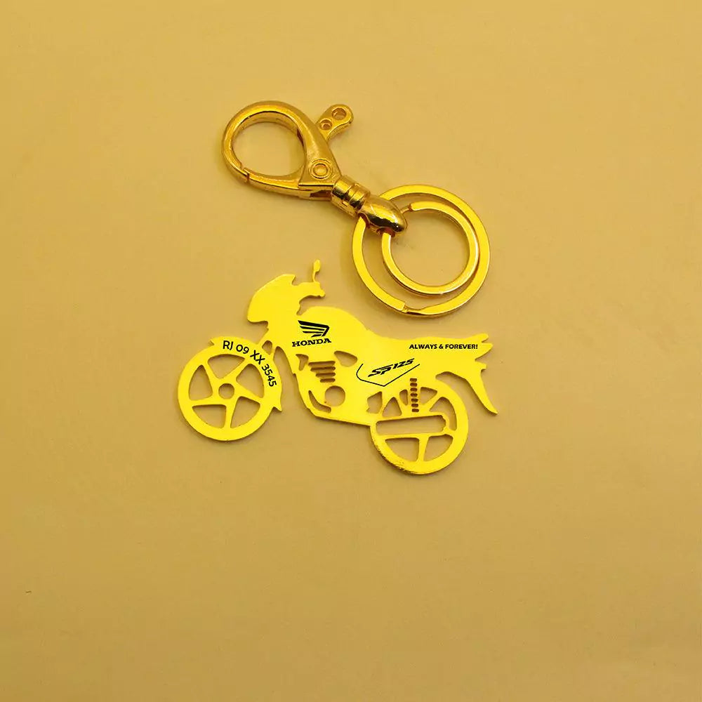Honda SP 125 personalised keychain with name – thoughtful gift for bike lovers