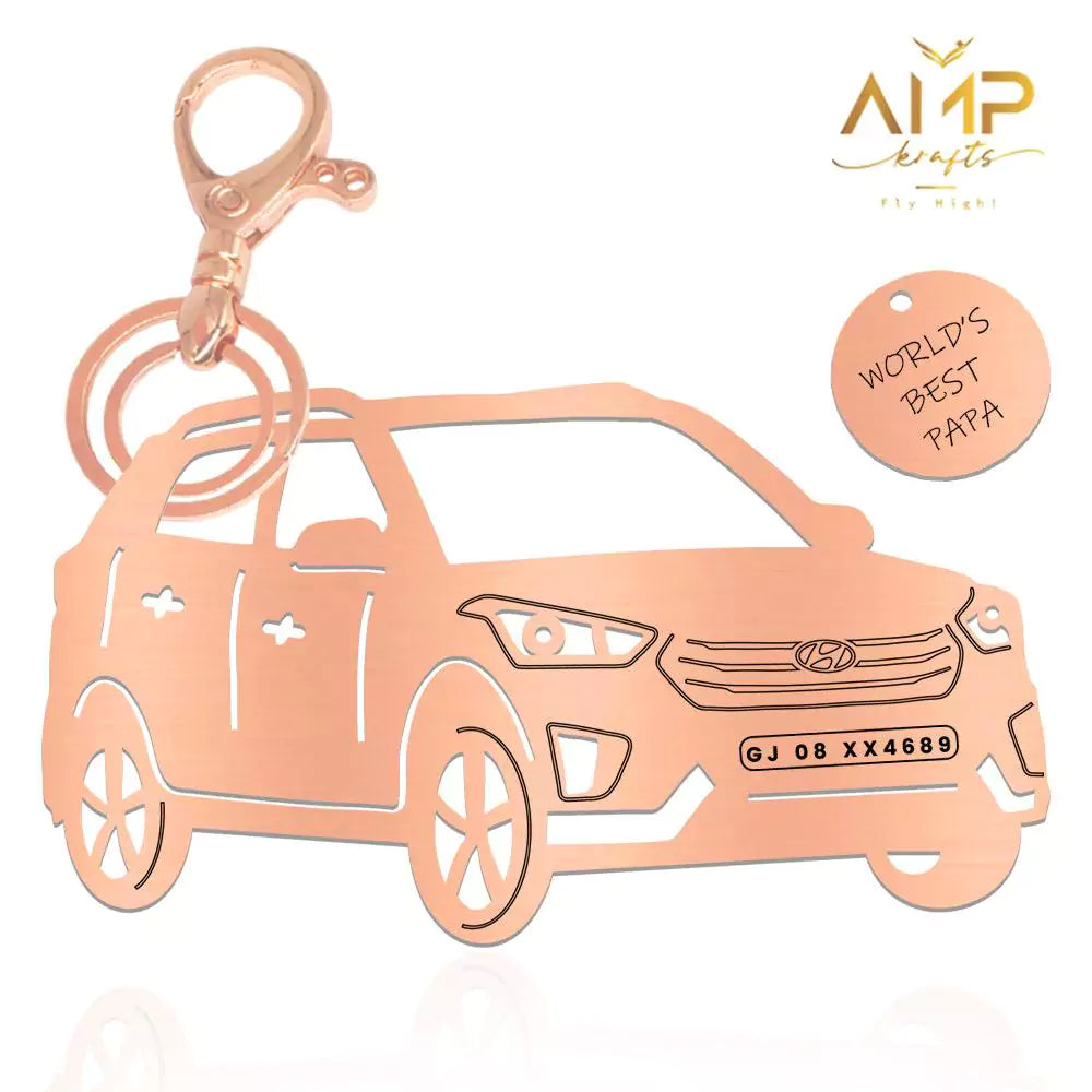Hyundai Creta 2015 metal keychain, everyday reminder of the road