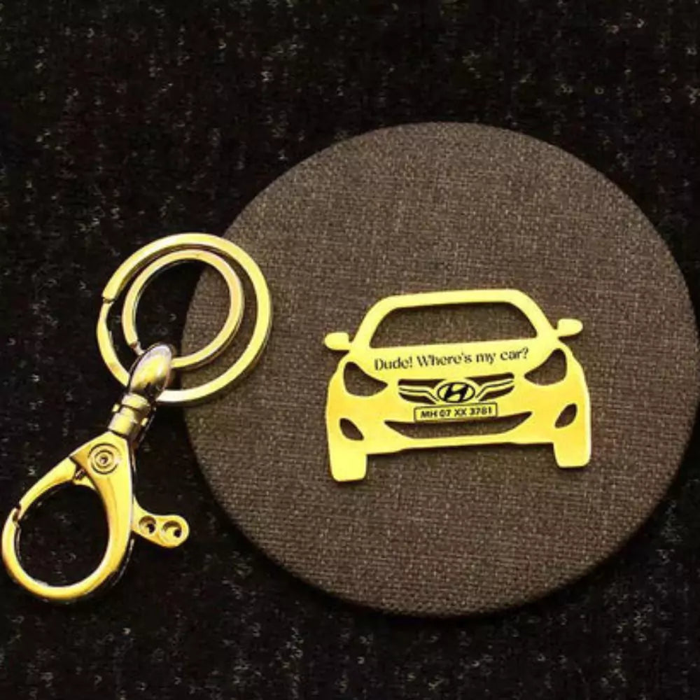 Sleek personalized Elantra key accessory for birthdays or celebrations