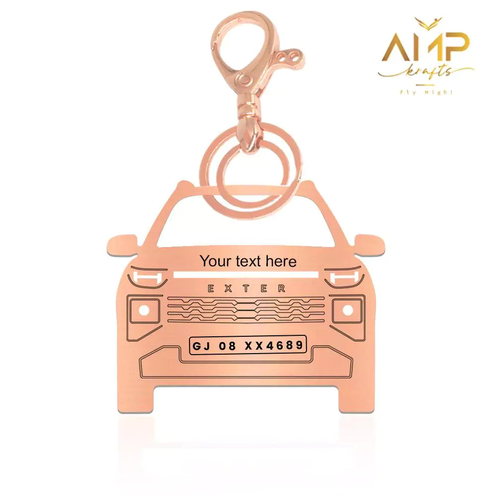 Romantic gift for wife, Hyundai Exter customized car keychain