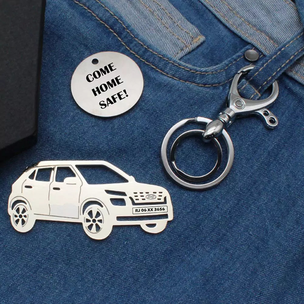 Elegant key companion for Hyundai Venue, custom engraved finish