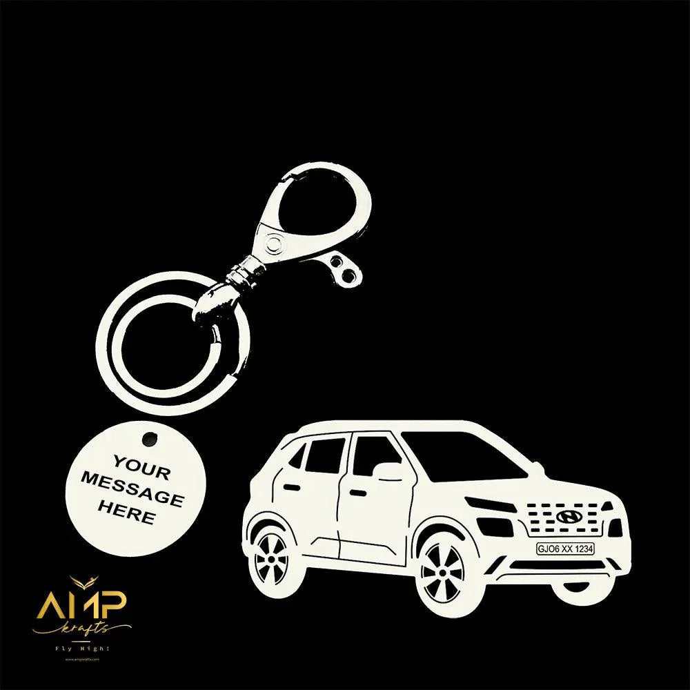 Hyundai i20 N Line metal key tag, expressive gift with attitude