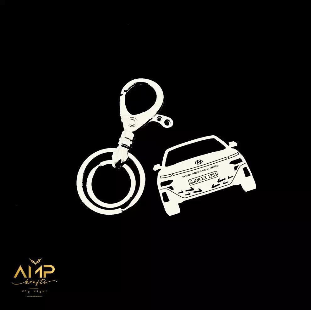 Verna keychain engraved with name