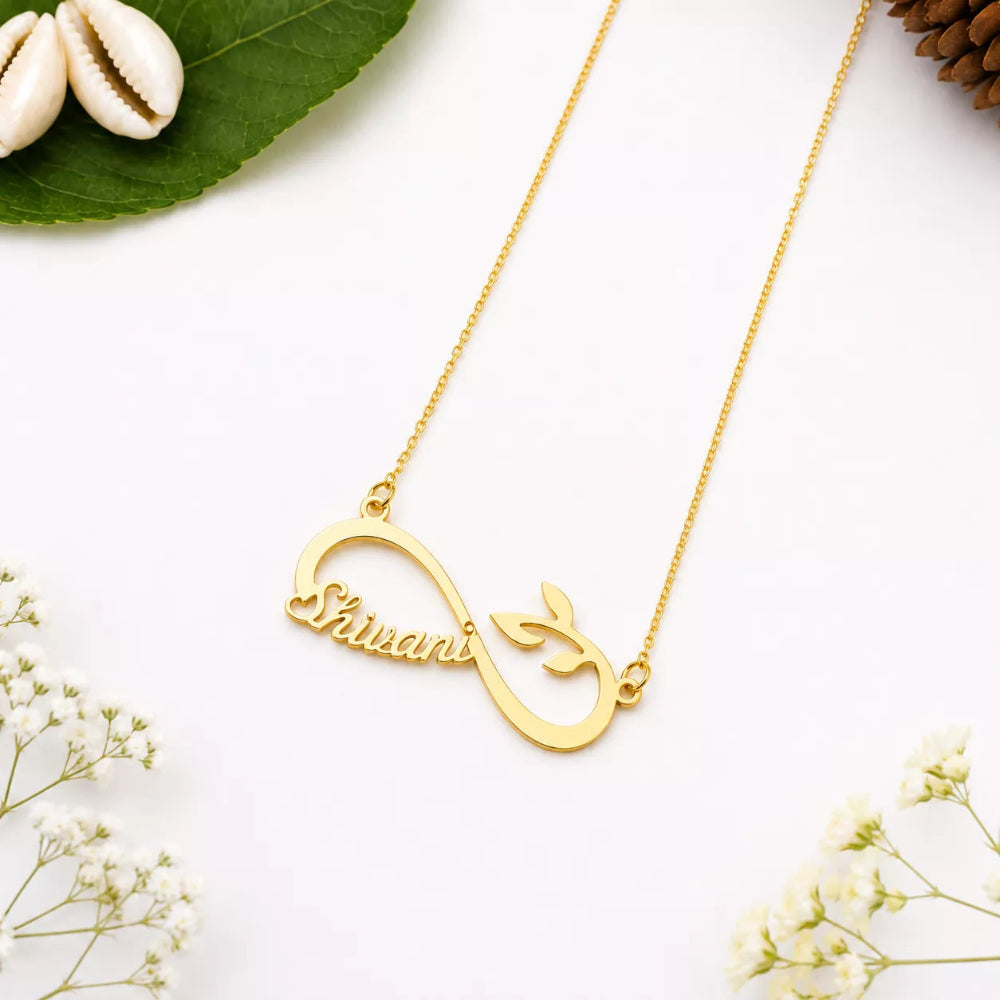 Infinite growth Custom name Pendant