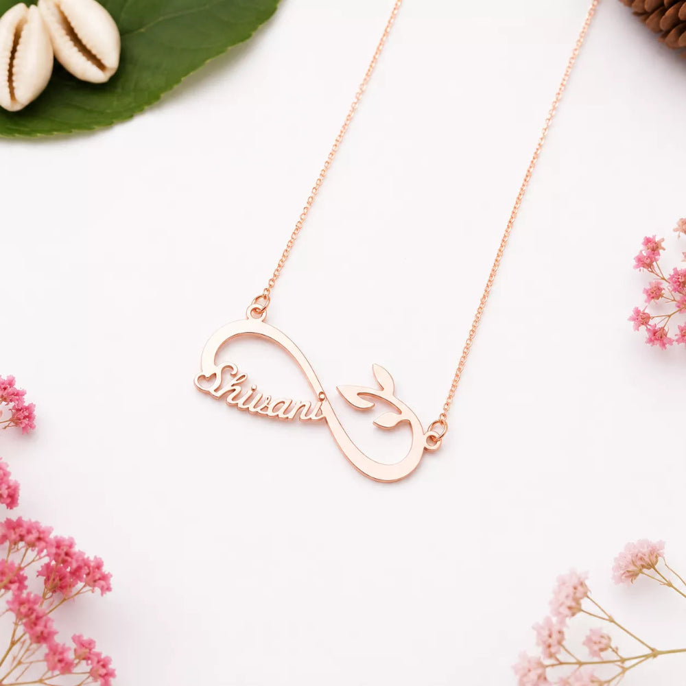 Infinite growth Custom name Pendant