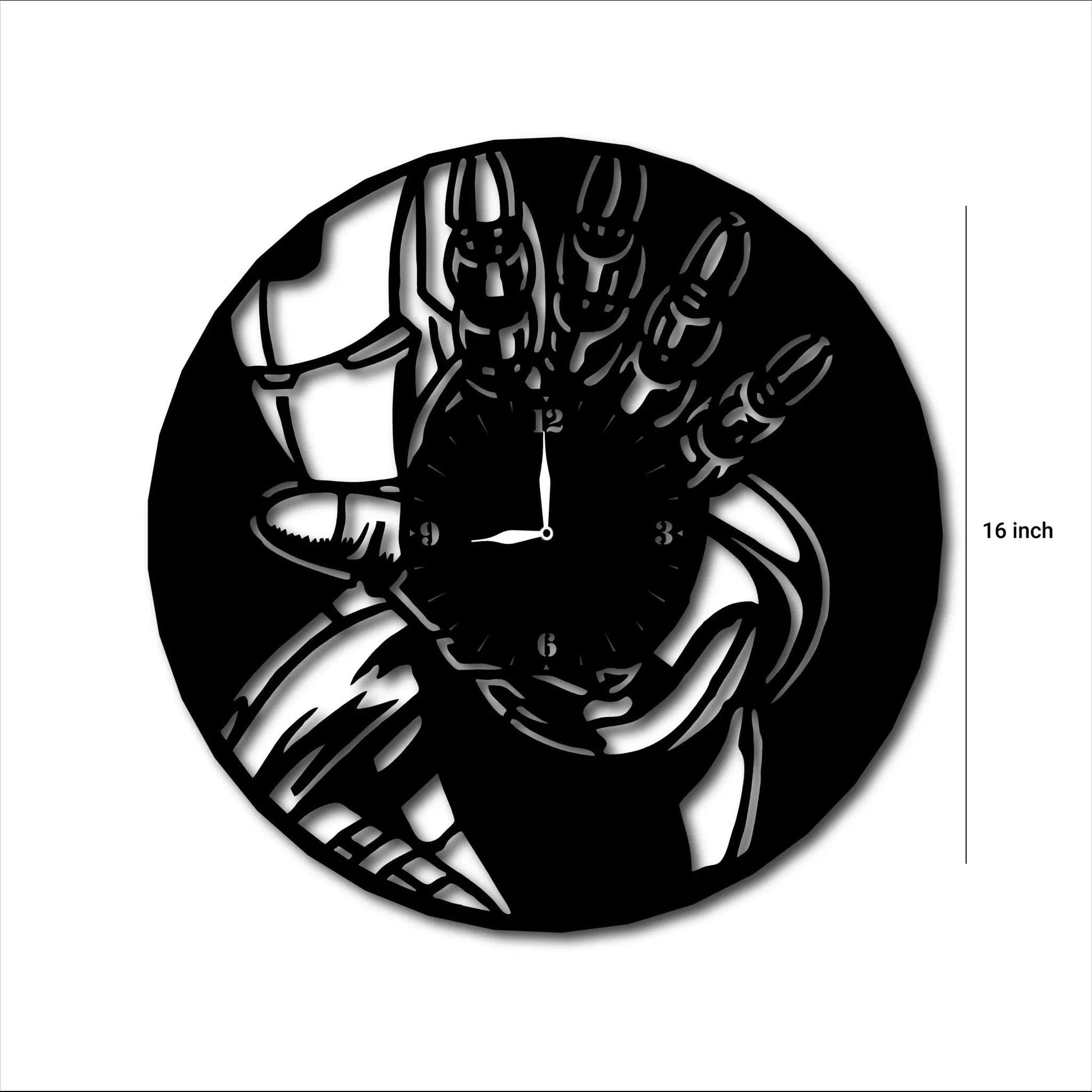 Iron Man Silent Wall Clock Marvels Gifts For Boys Superhero Room