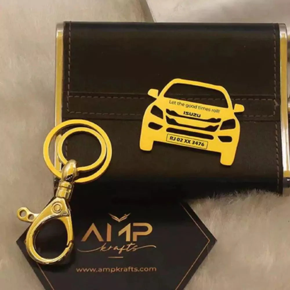 Isuzu MU-X name keychain designed for SUV lovers