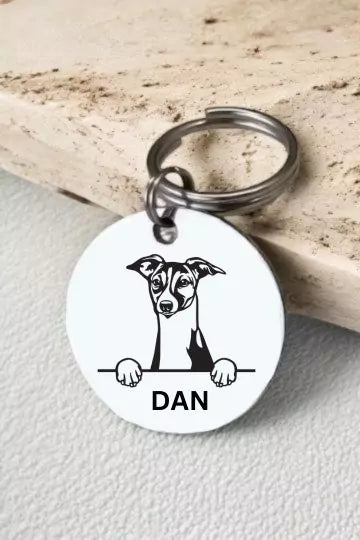 Italian Greyhounds Dog Collar Personalized