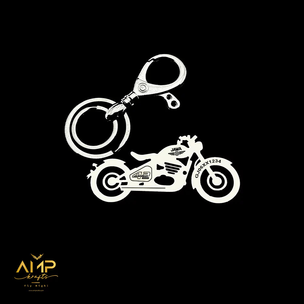 Jawa 42 Bobber bike keychain – perfect gift for classic bike lovers