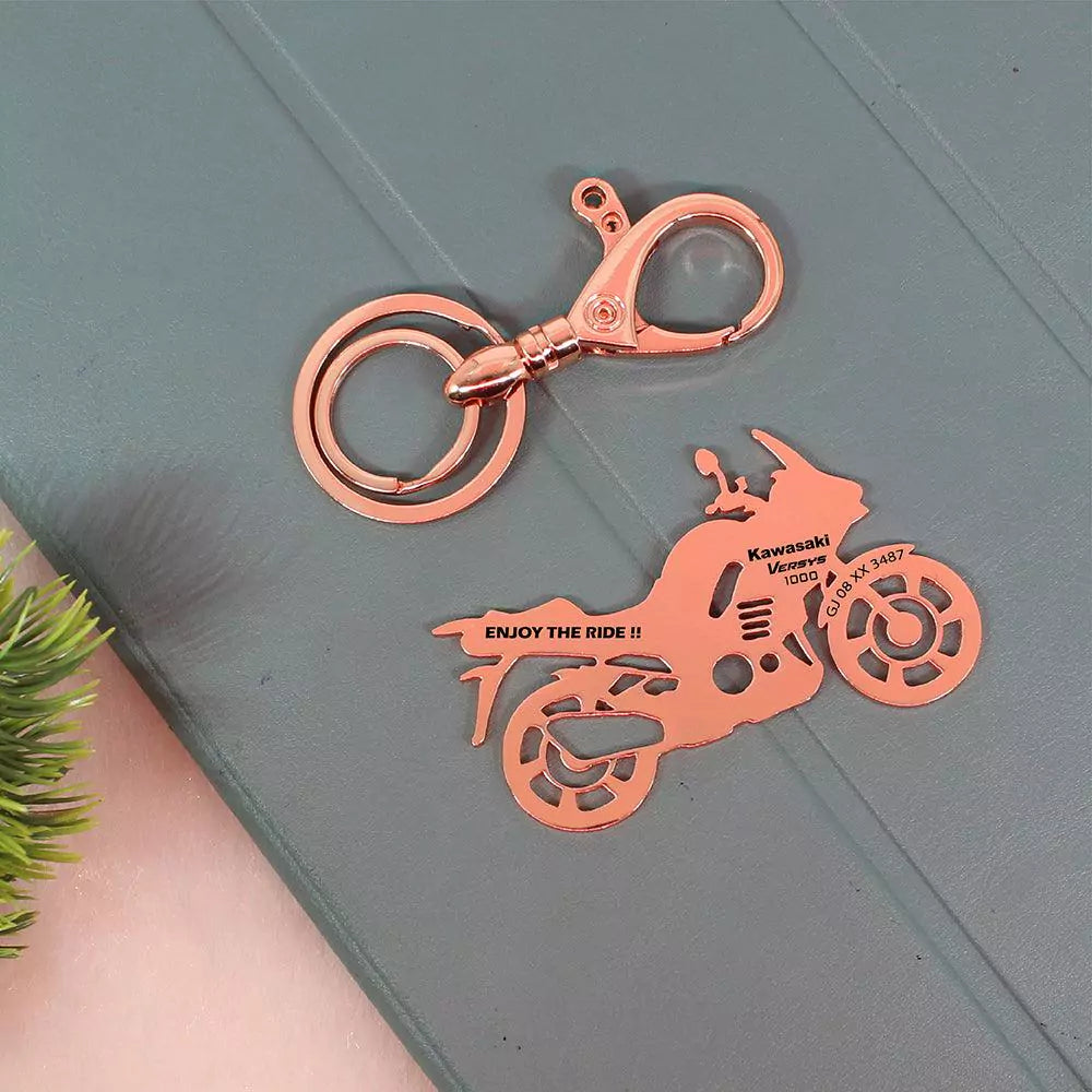 Custom bike keychain gift for Versys 1000 owner
