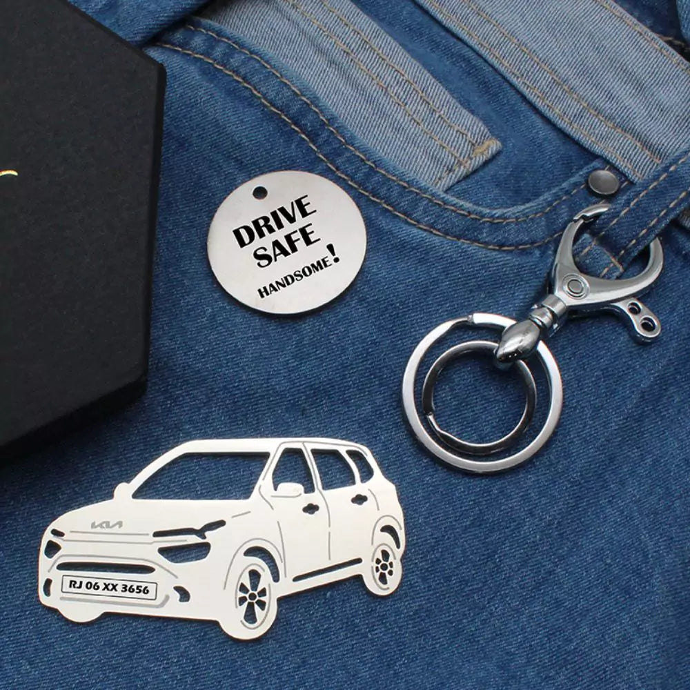 Personalized key tag for Carens, stylish yet functional upgrade