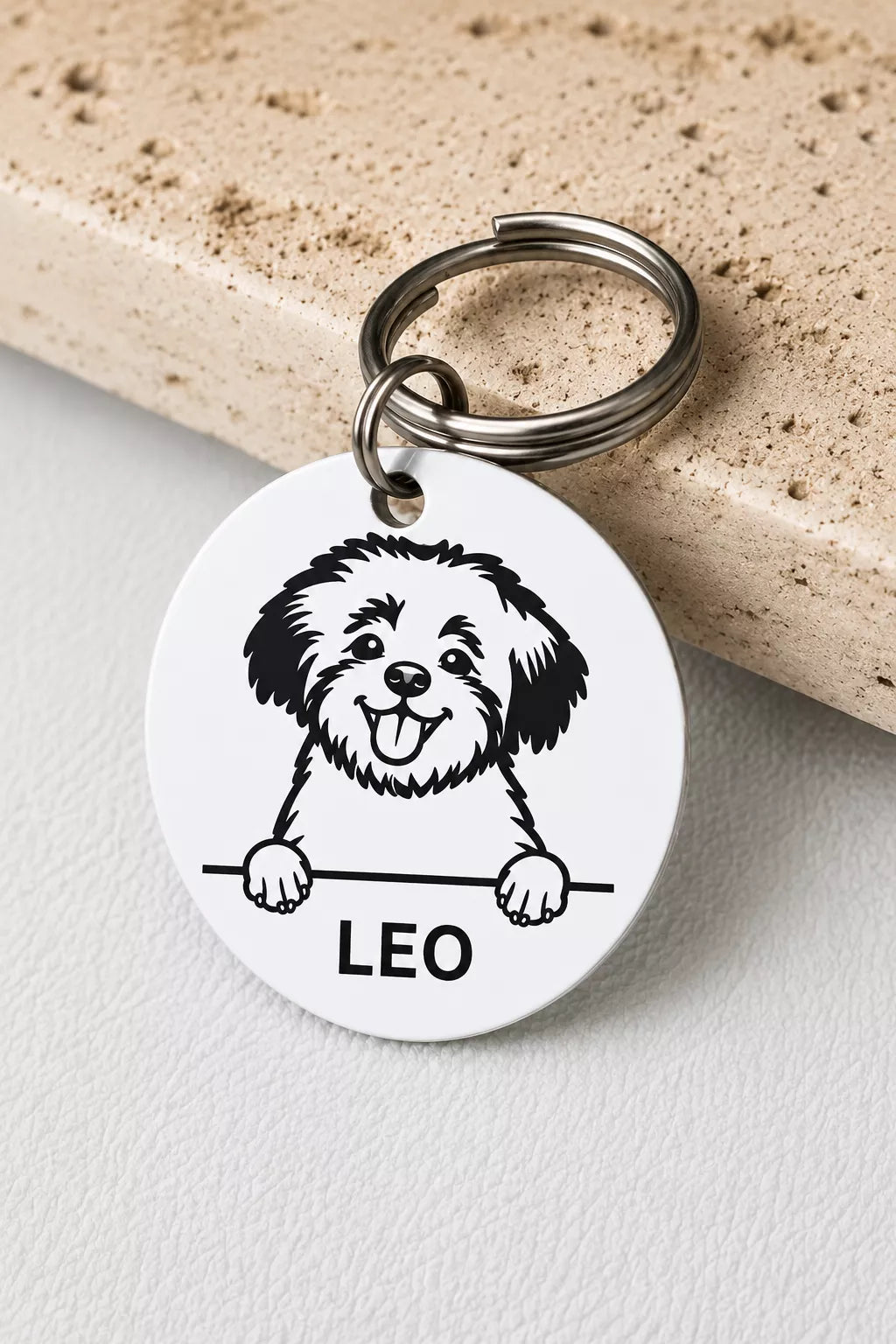 Personalized Dog Name Tag for Lowchen