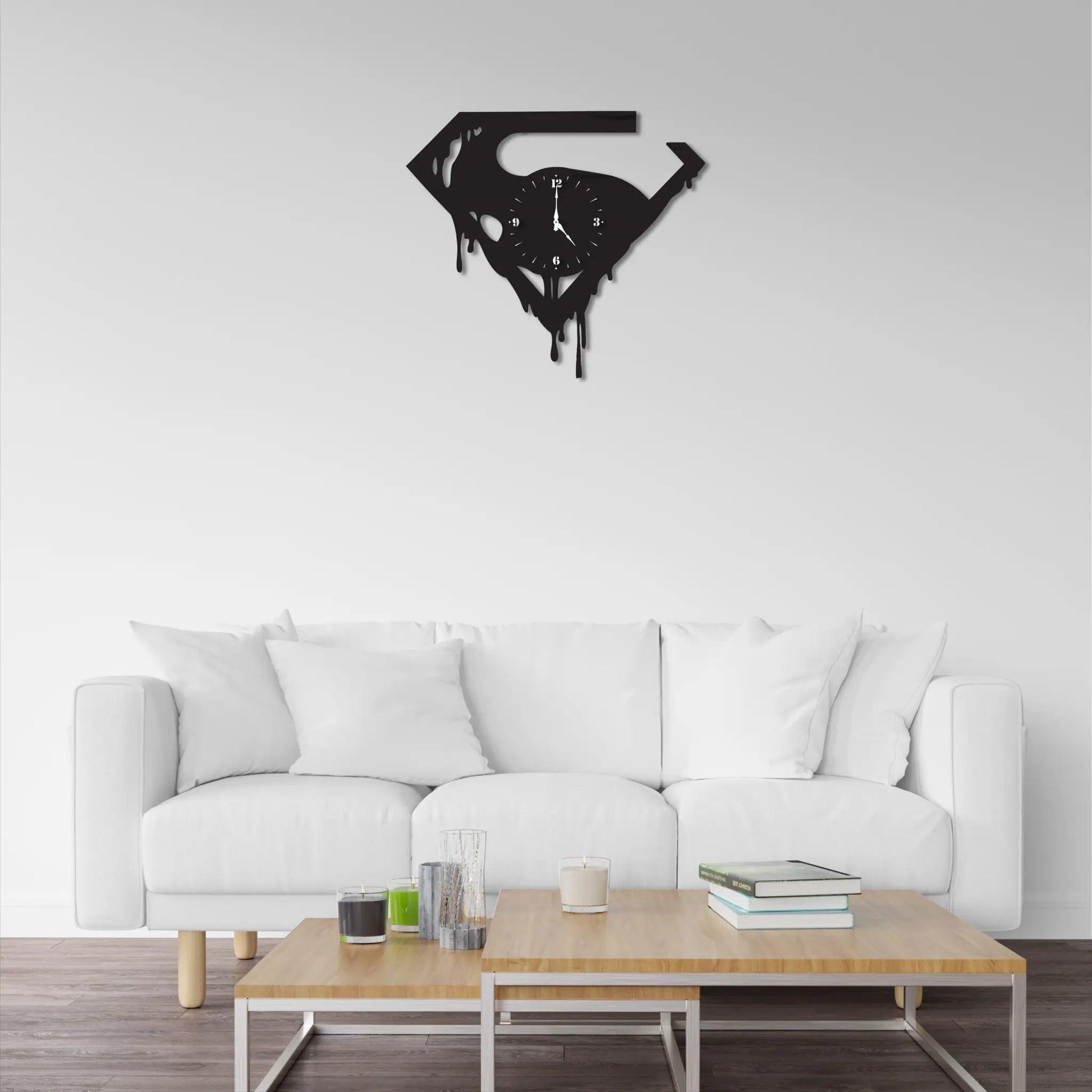 Man of Metal Record Wall Clock: An Exceptional Present for Comic Book Aficionados and Superhero Birthday Celebrations