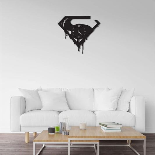 Man of Metal Record Wall Clock: An Exceptional Present for Comic Book Aficionados and Superhero Birthday Celebrations